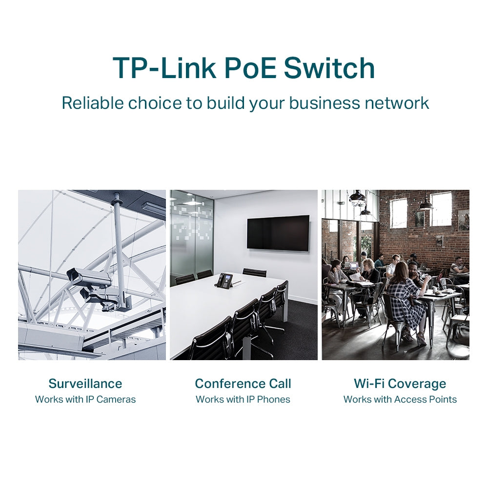 مفتاح TP-Link Gigabit Easy Smart PoE+ ذو 28 منفذًا / TL-SG1428PE
