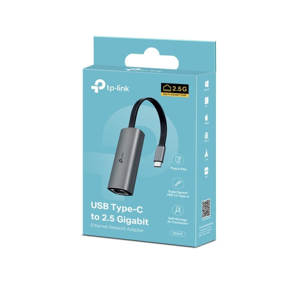 TP-Link UE302C | USB Type-C to 2.5 Gigabit Ethernet Adapter - Space Grey