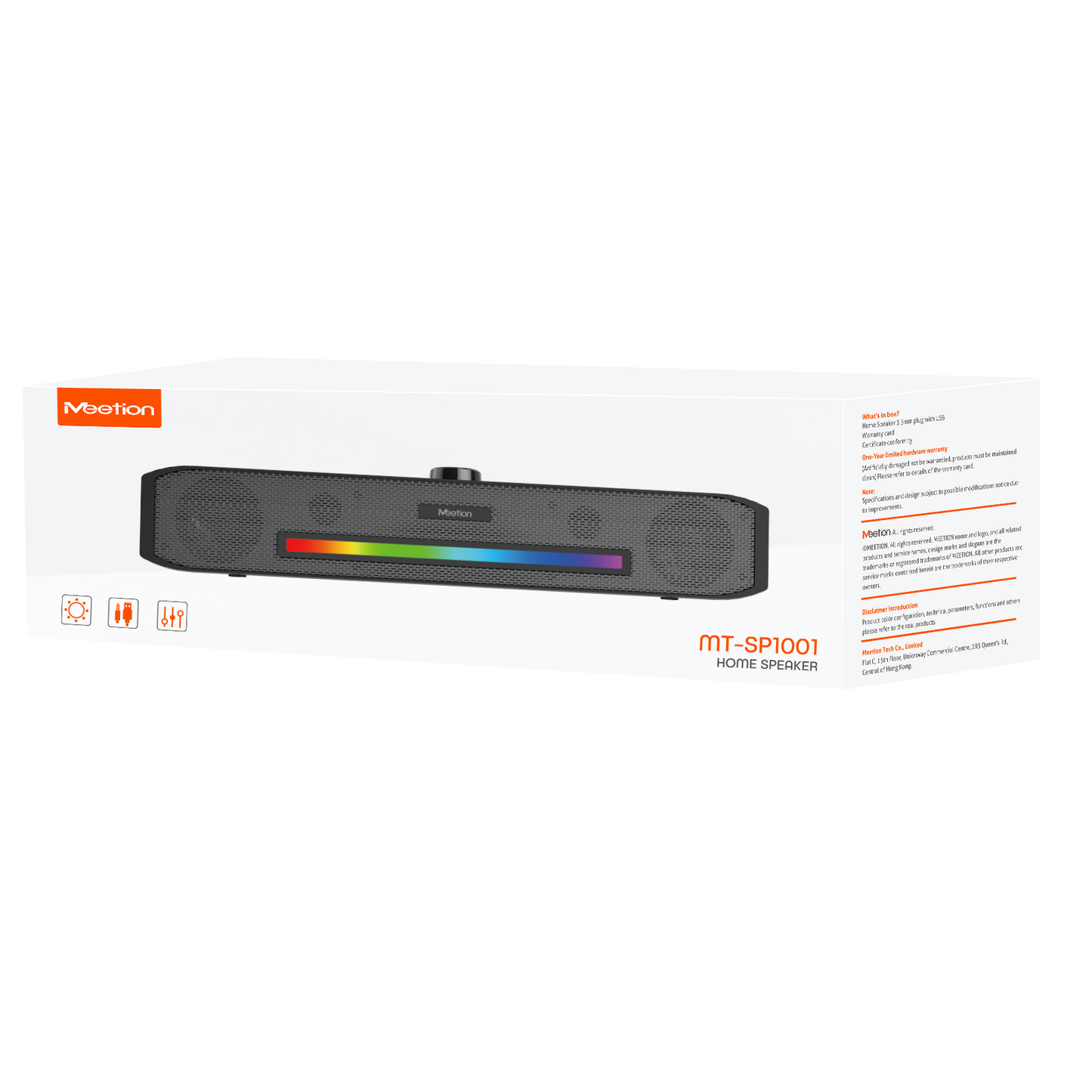 مكبر صوت مكتبي Office Strip بقوة 3 وات × 2 /SP1001