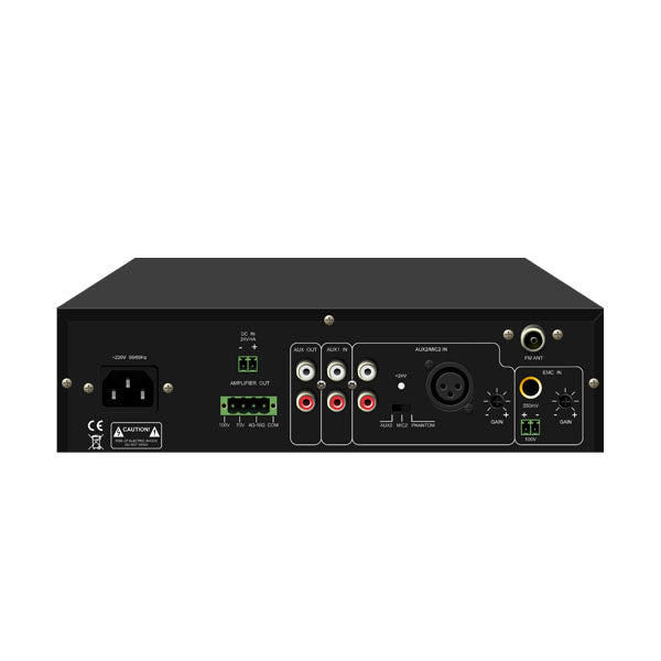 DSPPA 120W Mini Digital Mixer Amplifier with USB & Bluetooth -MP120UB