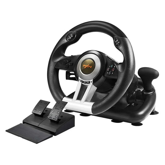 PXN V3 Pro Games Steering Wheel | (Black - Orange)
