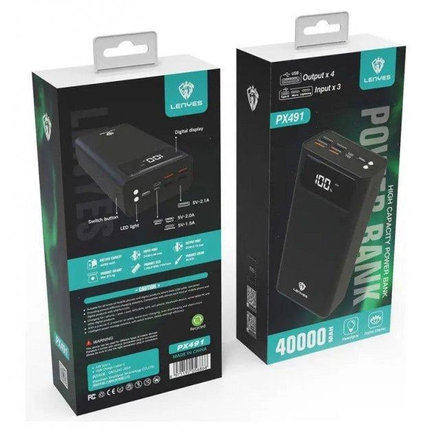 LENYES Power Bank Super capacity - 50000mAh - PX591