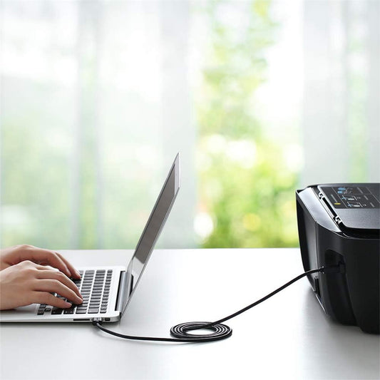 كابل طابعة Ugreen USB Type B (ذكر) - USB 2.0 (ذكر) 480 ميجابت في الثانية أسود / US135