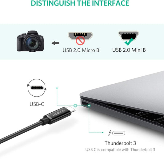 UGREEN Mini USB to USB C Cable 1M /50445