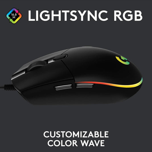 Logitech G102 LIGHTSYNC RGB 6 Button Gaming Mouse
