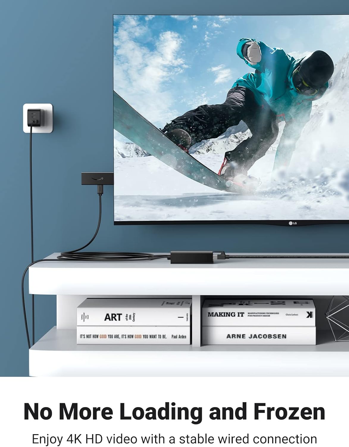 محول إيثرنت من يوجرين لجهاز تي في ستيك/ كروك كاست (أسود) /30985