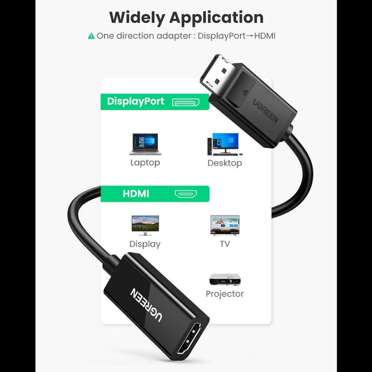 UGREEN DisplayPort to HDMI Female Converter 25cm /MM137
