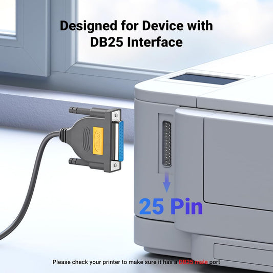 UGREEN USB to DB25 Parallel Printer Cable 2m - 20224