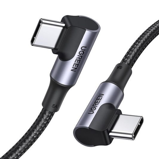 Ugreen Right Angle USB-C 2.0 Male To Angled USB-C 2.0 Male 5A Data Cable 1M / 70696
