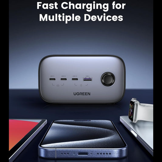 UGREEN DigiNest Pro Power Strip(2 AC Outlets + 100W 3C1A) UK / 60168