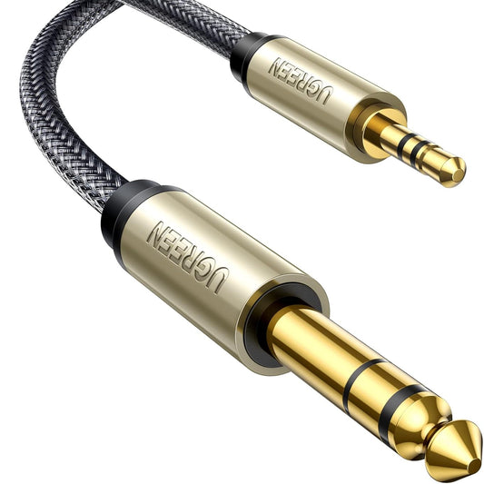 UGREEN Audio TRS Cable Mini Jack 3.5mm / Jack 6.35mm - Gray / AV127