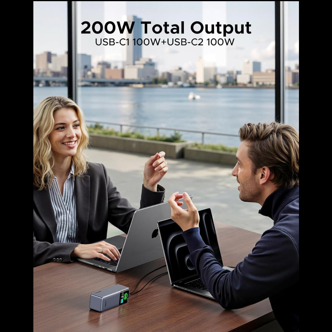 UGREEN Nexode 25000mAh 200W 3-Ports Power Bank USB-C Charger / 35525B