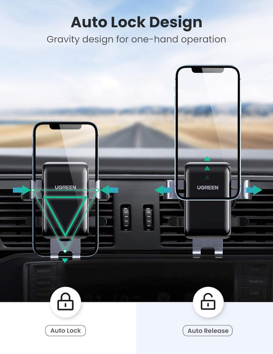 UGREEN Car Phone Holder ,Air Vent Gravity Mount / 30401