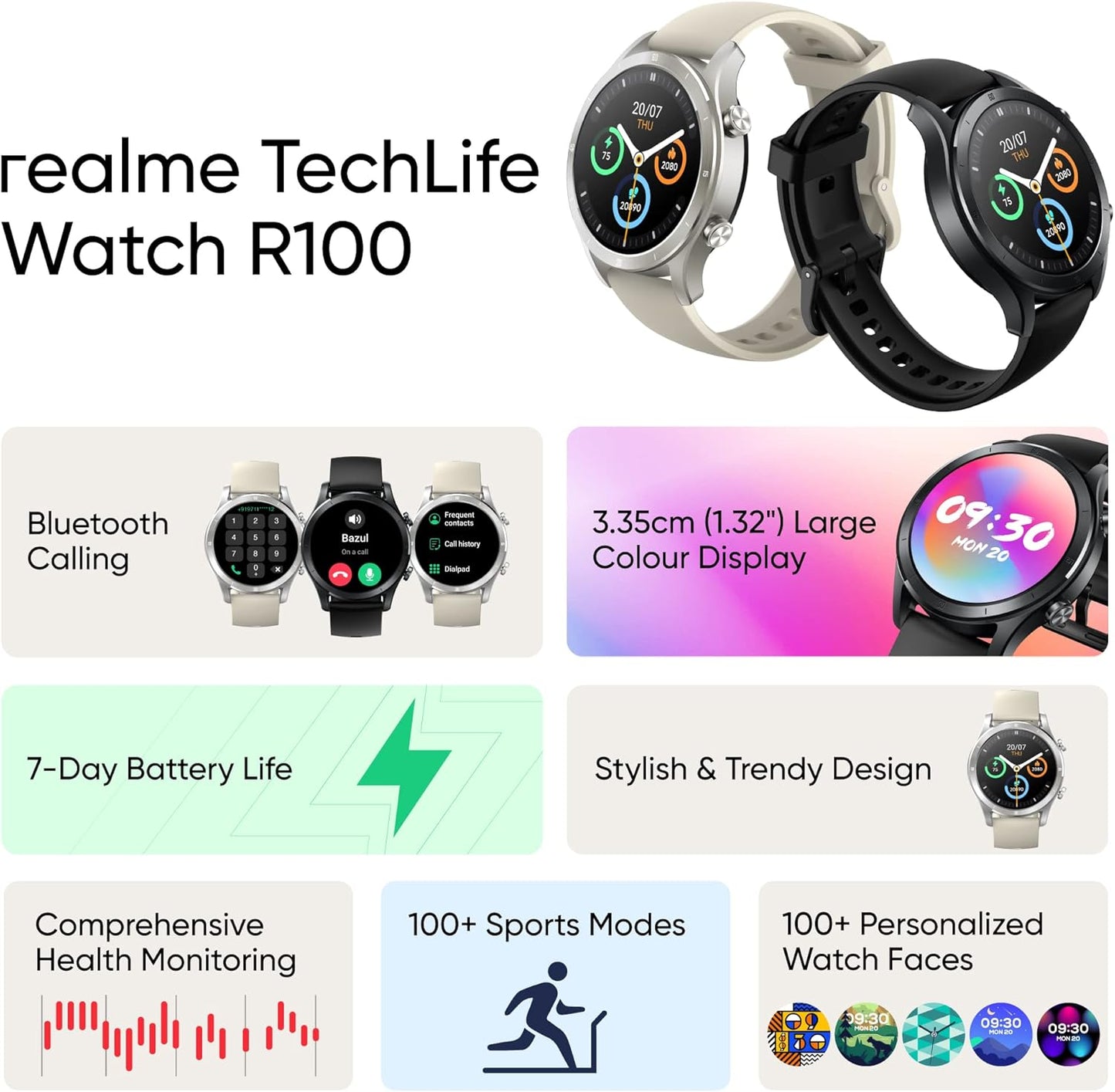 Realme TechLife Watch R100 Smart Watch -C