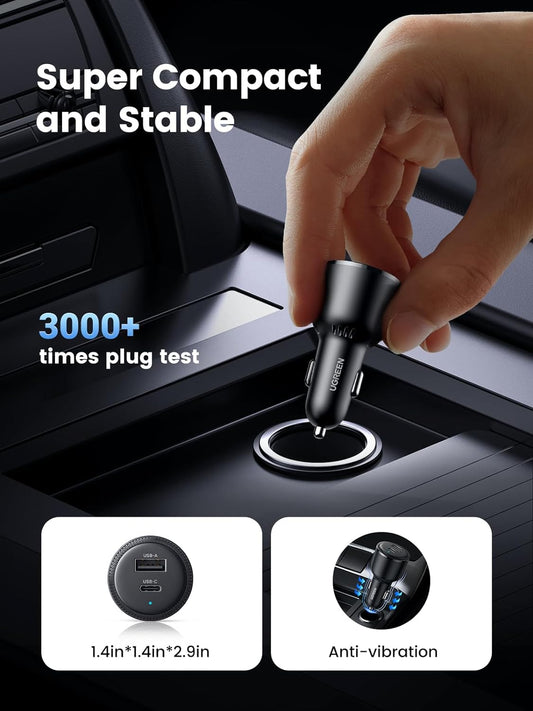 UGREEN 90645 / 63W USB C Car Charger Adapter, PPS 45W Super Fast Charging 2.0 Type C