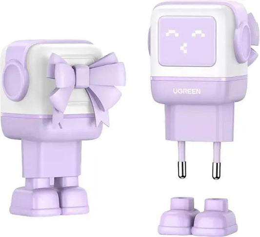 UGREEN Uno Charger 65W RobotGaN 3 Port Fast Charger Robot (EU)/ CD361-35291
