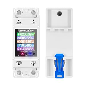 AT2PW 100A Tuya WiFi Din Rail عداد الطاقة الذكي مع شاشة LCD