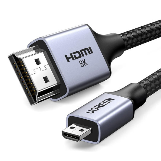 UGREEN 8K Micro HDMI to HDMI braided Cable / HD164