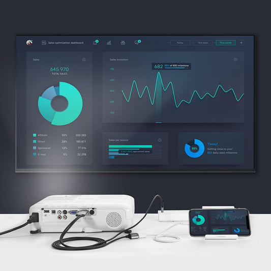 محول يوجرين USB-A أنثى إلى HDMI ذكر / CM151 - 50291