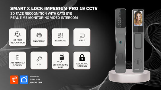 Smart Door Lock 3D-Face Recognition/ Surveillance /Video Call /Remote Open -SE43