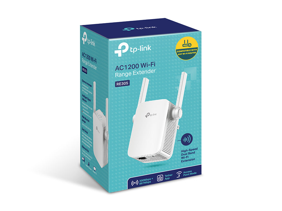 TP-Link AC1200 Wi-Fi Wall Plugged Range Extender / RE305