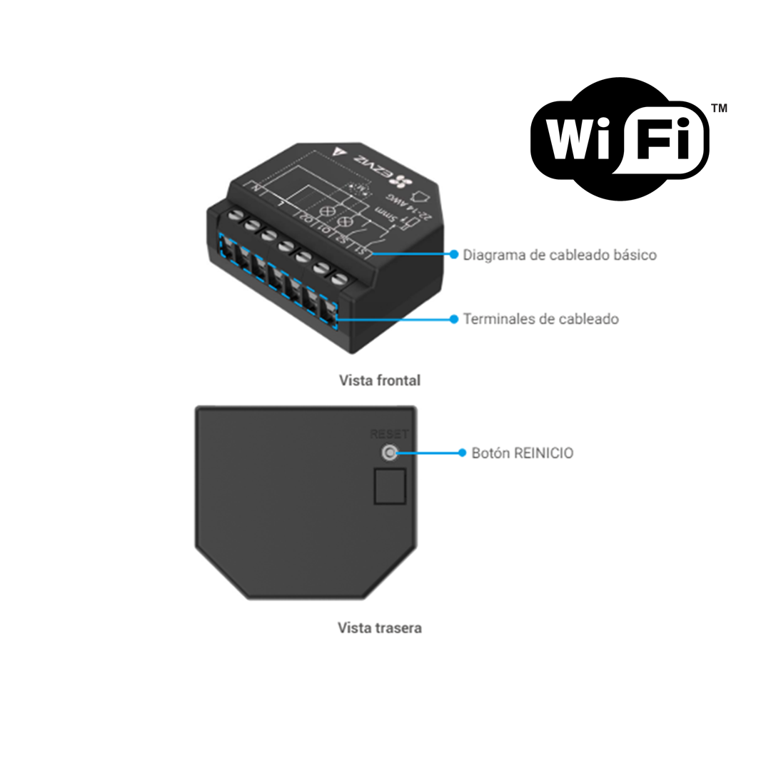 مفتاح تحكم ذكي وايفاي خطين | ايزفيز | T36