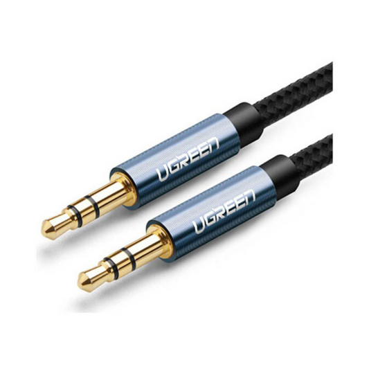 Ugreen AUX audio cable straight minijack 3.5 mm (blue) / AV112