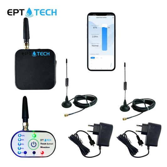 Wireless Tank Level Meter WiFi + RF (Support 4m Depth)