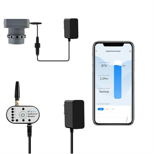 Wireless Tank Level Meter WiFi + RF (Support 10m Depth)