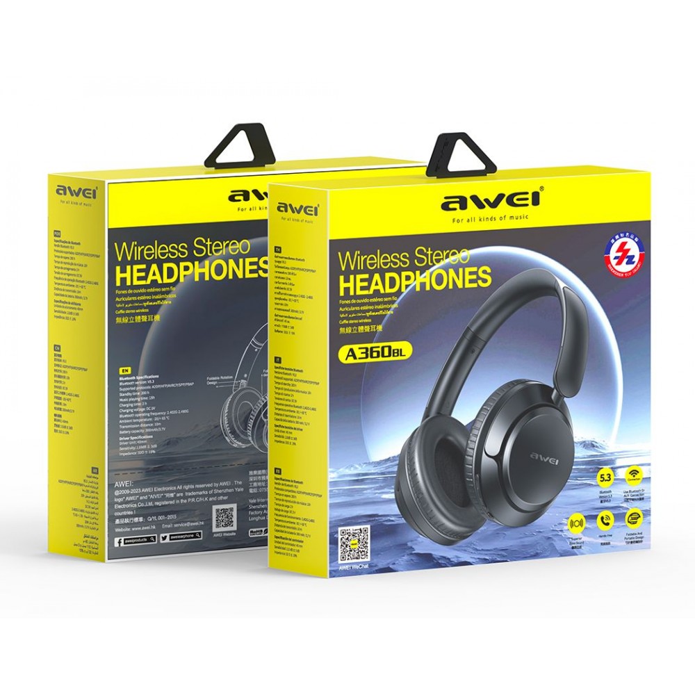 Awei A360BL Wireless Headset