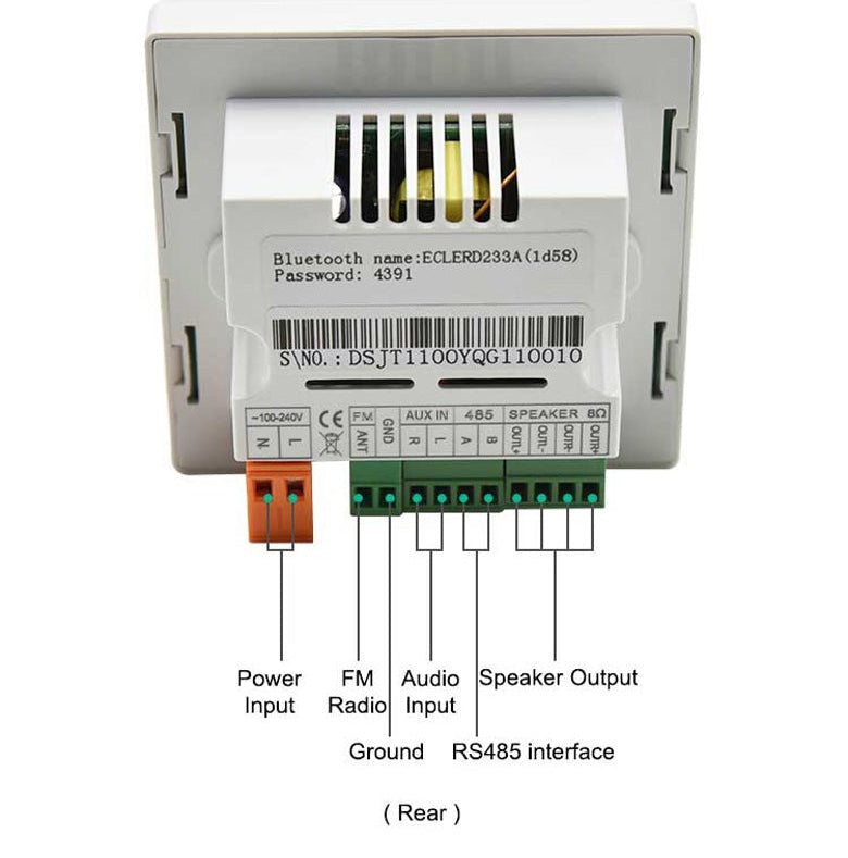 DSPPA High-fidelity Bluetooth Digital Music Amplifier /DM837W