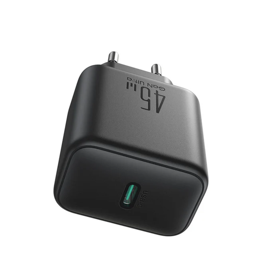 شاحن حائط جوي روم 45 واط GaN لهاتف سامسونج ألترا - أسود / JR-TCG13