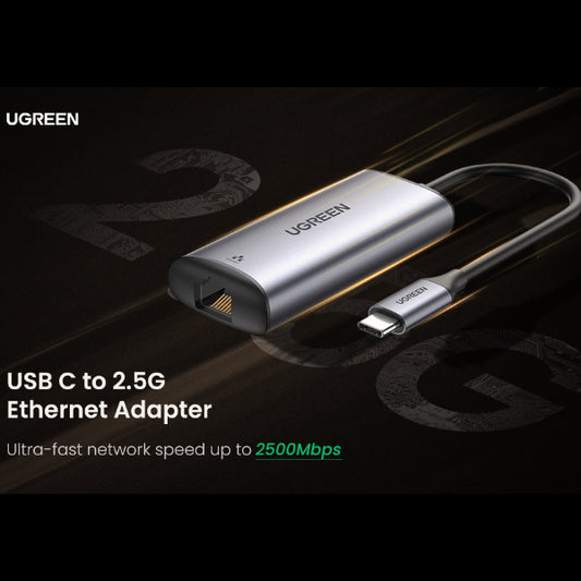 UGREEN USB-C to RJ45 2.5G Ethernet Adapter (Space Gray) /70446