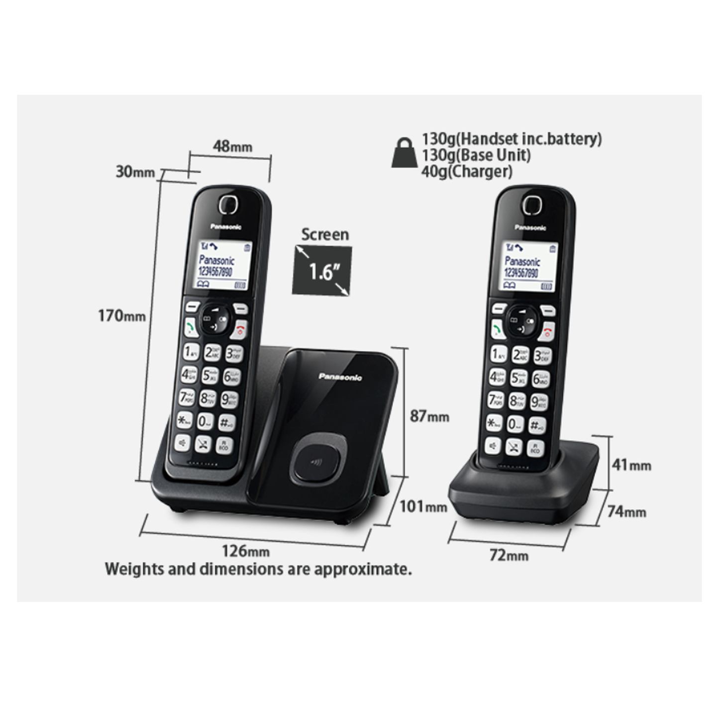 Panasonic Expandable Cordless Phone KX-TGD512