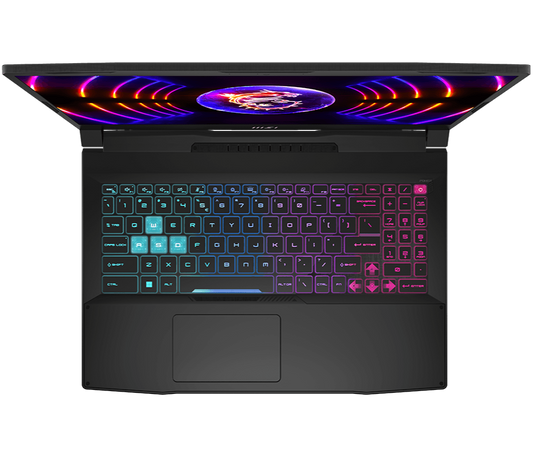 معالج MSI i5 من الجيل الثاني، ذاكرة وصول عشوائي 16 جيجابايت، وبطاقة رسومات RTX 2050، وذاكرة SSD سعة 512 جيجابايت