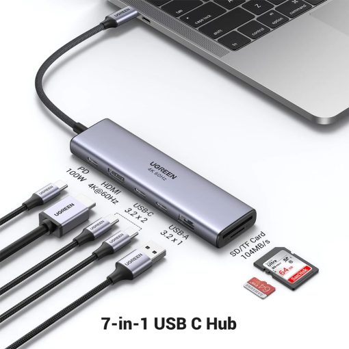 UGREEN USB-C 7 IN 1 Multifunctional Adapter | 45521