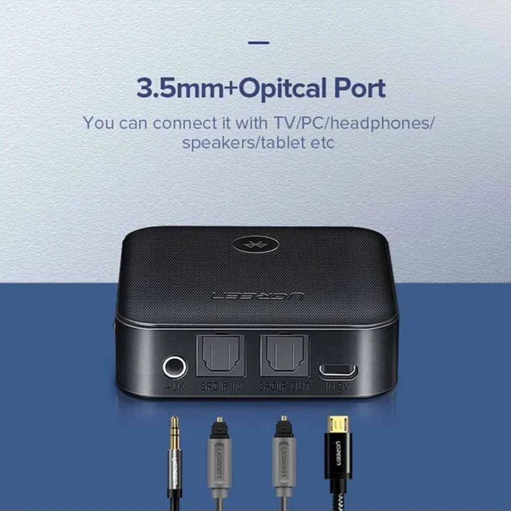 يوجرين 2 في 1 جهاز إرسال واستقبال بلوتوث 5.0 /CM144