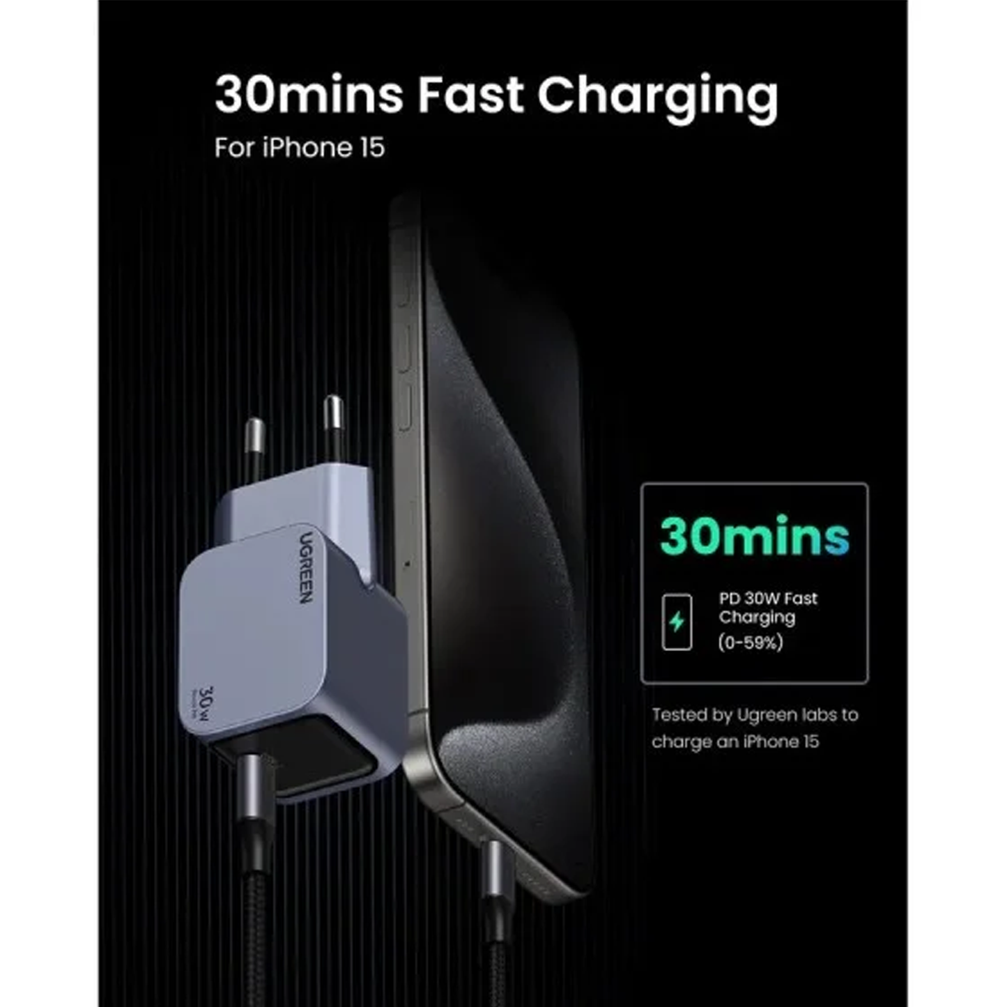 Ugreen Nexode Pro 30W USB-C GaN Fast Charger EU / 35006