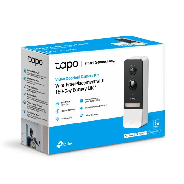 Night Colored 5mp Smart Battery Video Doorbell |Tapo D230S1