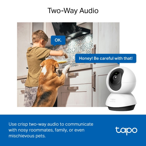 Tapo 4mp Indoor Camera Tapo C220 Pan/Tilt AI Home Security Wi-Fi Camera