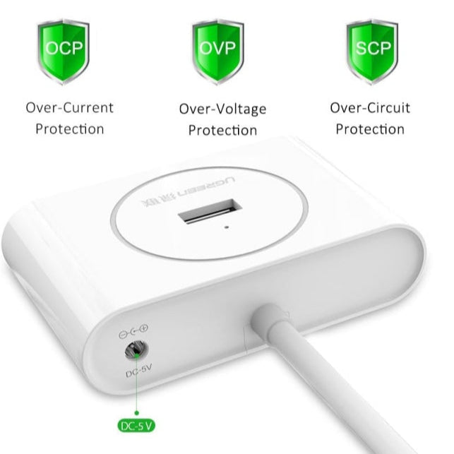 موزع يو جرين USB 3.0 A بأربعة منافذ / CR113