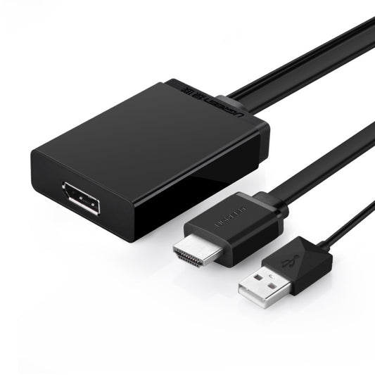 محول HDMI إلى DisplayPort من UGREEN 40238 بدقة 4K2K بمعدل 30 هرتز و1080 بكسل بمعدل 120 هرتز