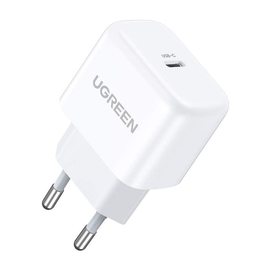UGREEN 20W USB C Charger USB C Power Supply Mini USB C Power Adapter (White) /10220