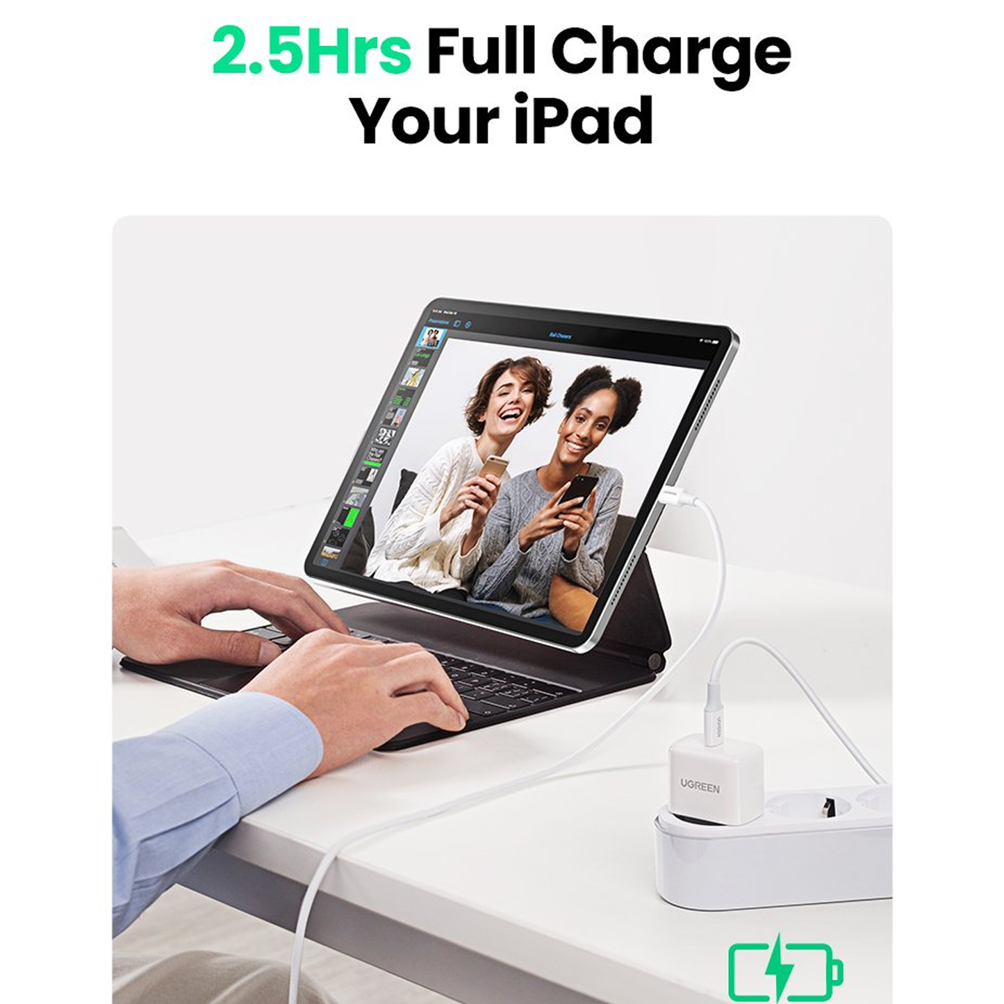 UGREEN 20W USB C Charger USB C Power Supply Mini USB C Power Adapter (White) /10220