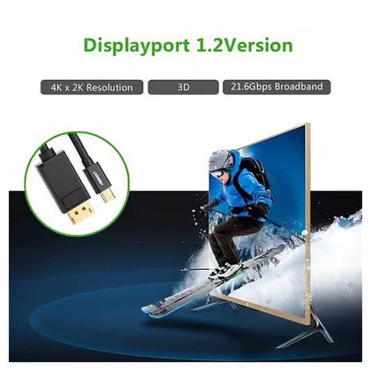 UGREEN Mini DisplayPort to DisplayPort Cable - 1.5M - 10477