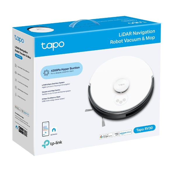 Tapo RV30 / LiDAR Navigation Robot Vacuum & Mop