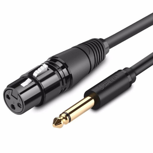Ugreen Audio Cable XLR Microphone Cable (Female) - 6.35mm Jack (Male)  Black/ AV131