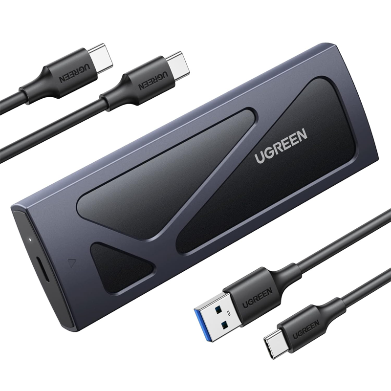 علبة محرك الأقراص الصلبة UGREEN M.2 NVME (10 جيجابت في الثانية) مع كابل C إلى C وC إلى A / 15512