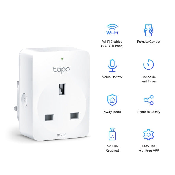 Tapo Mini Smart Wi-Fi Socket, Energy Monitoring / Tapo P110