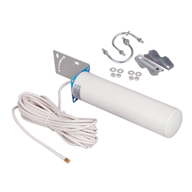 هوائي معزز خارجي 3G/4G (698 ميجا هرتز - 2.7 جيجا هرتز) مع كابل بطول 10 أمتار 